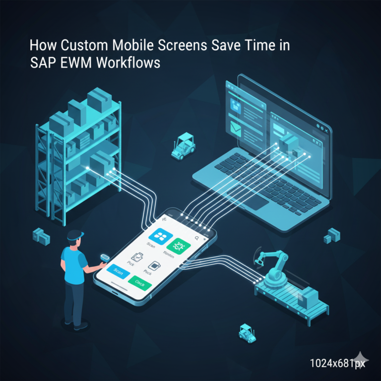 How Custom Mobile Screens Save Time in SAP EWM Workflows